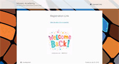 Desktop Screenshot of mosaicacademy.net