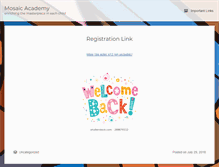 Tablet Screenshot of mosaicacademy.net